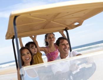 golf cart rentals at beach